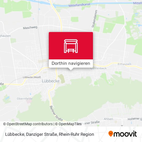 Lübbecke, Danziger Straße Karte