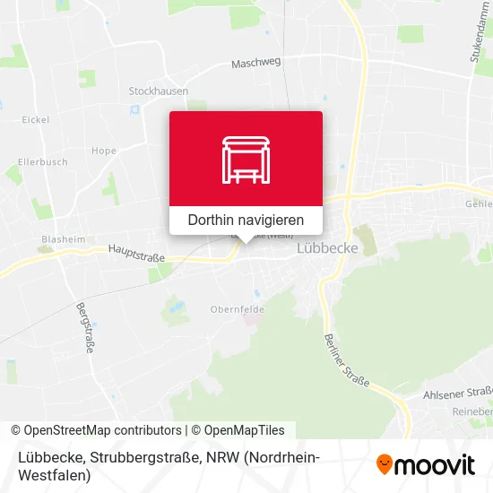 Lübbecke, Strubbergstraße Karte