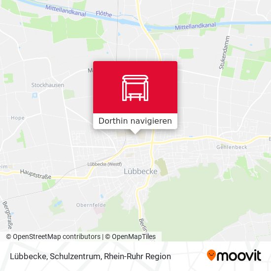 Lübbecke, Schulzentrum Karte