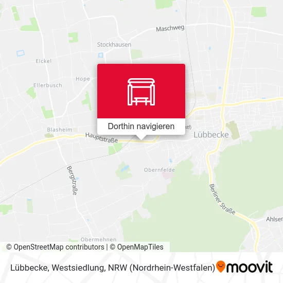 Lübbecke, Westsiedlung Karte