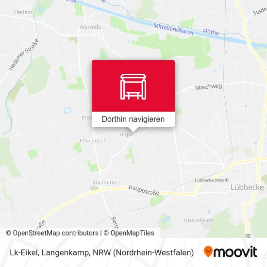 Lk-Eikel, Langenkamp Karte