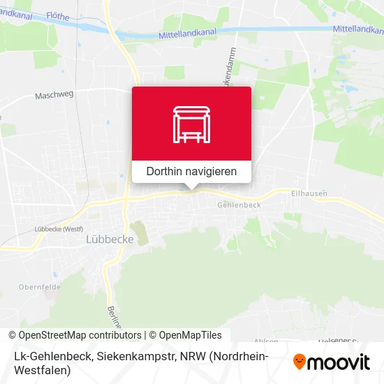 Lk-Gehlenbeck, Siekenkampstr Karte