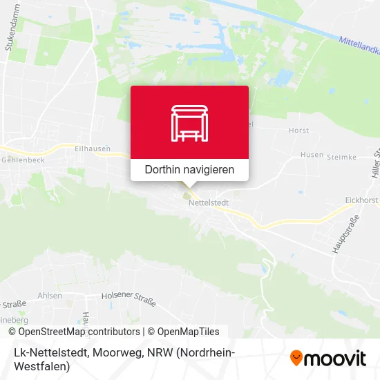 Lk-Nettelstedt, Moorweg Karte