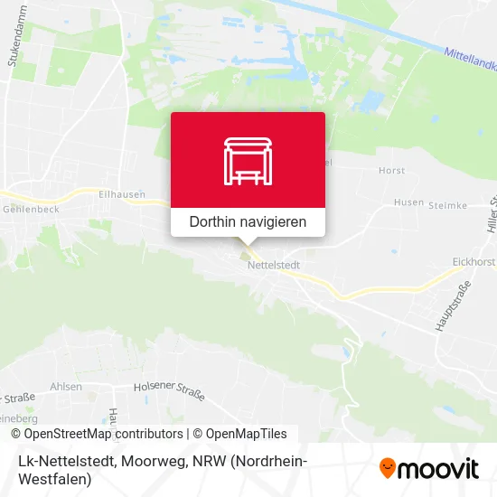 Lk-Nettelstedt, Moorweg Karte