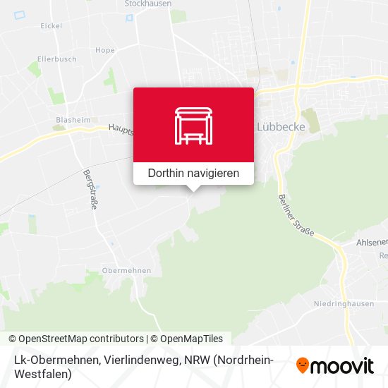 Lk-Obermehnen, Vierlindenweg Karte