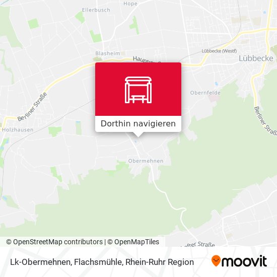 Lk-Obermehnen, Flachsmühle Karte