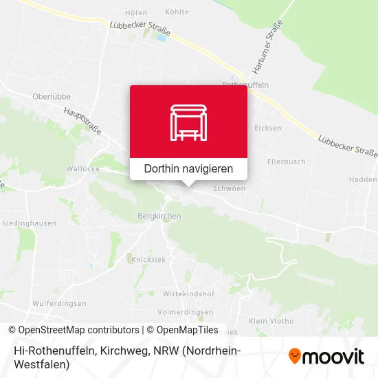 Hi-Rothenuffeln, Kirchweg Karte