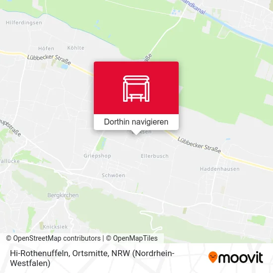 Hi-Rothenuffeln, Ortsmitte Karte