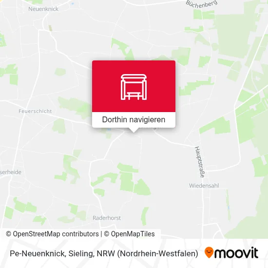 Pe-Neuenknick, Sieling Karte