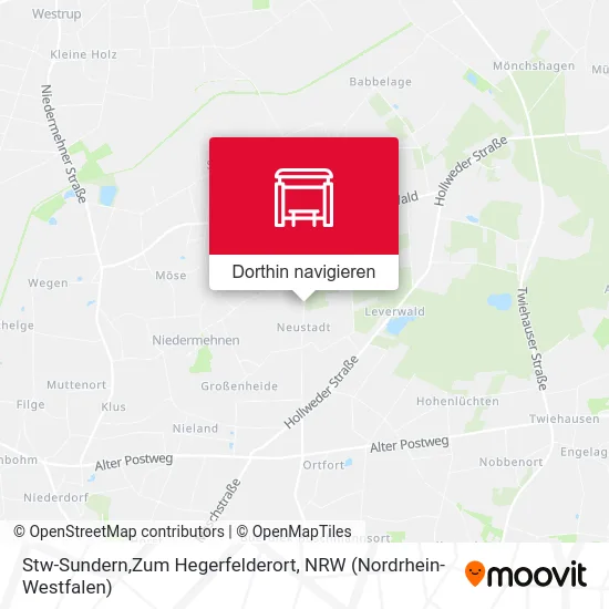 Stw-Sundern,Zum Hegerfelderort Karte