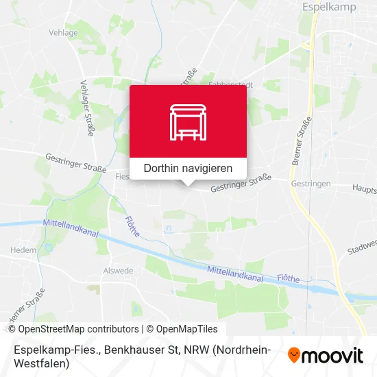 Espelkamp-Fies., Benkhauser St Karte