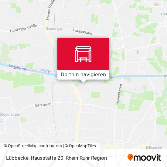 Lübbecke, Hausstätte 20 Karte
