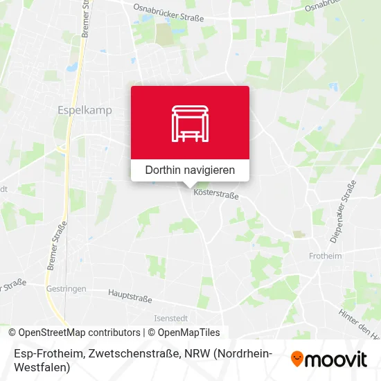 Esp-Frotheim, Zwetschenstraße Karte