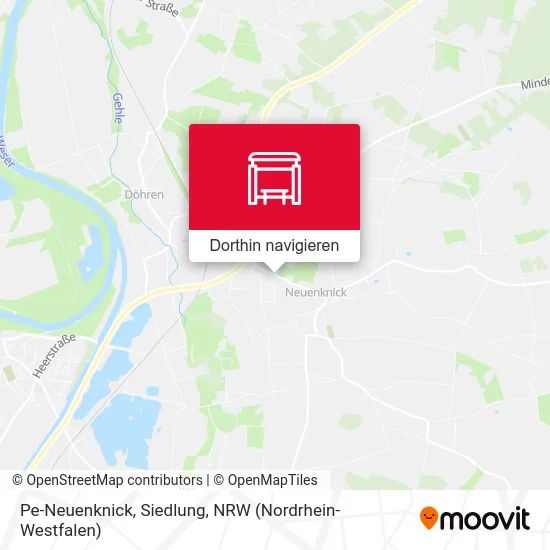 Pe-Neuenknick, Siedlung Karte