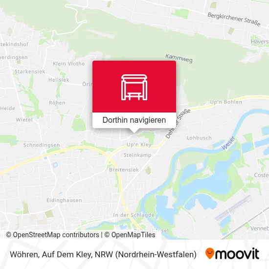 Wöhren, Auf Dem Kley Karte