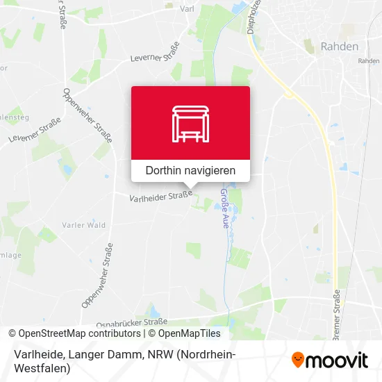 Varlheide, Langer Damm Karte