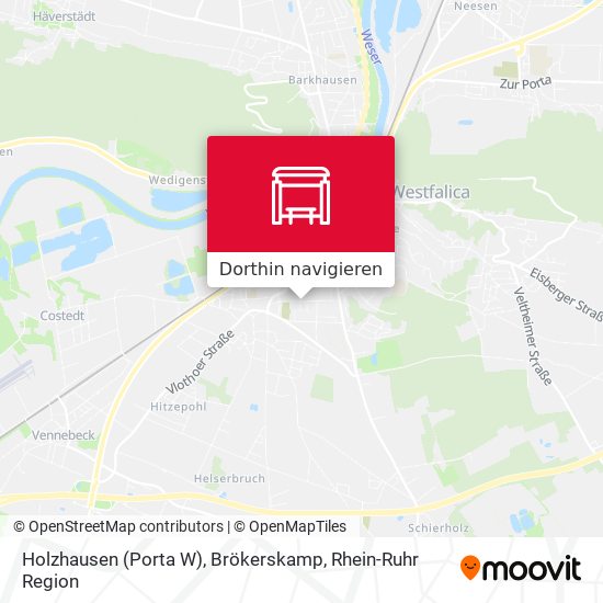 Holzhausen (Porta W), Brökerskamp Karte