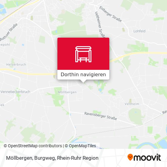 Möllbergen, Burgweg Karte