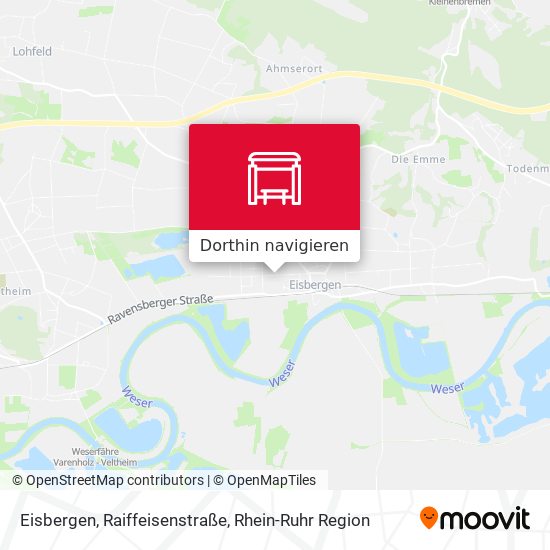 Eisbergen, Raiffeisenstraße Karte