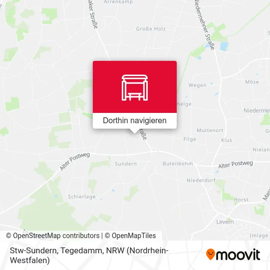 Stw-Sundern, Tegedamm Karte