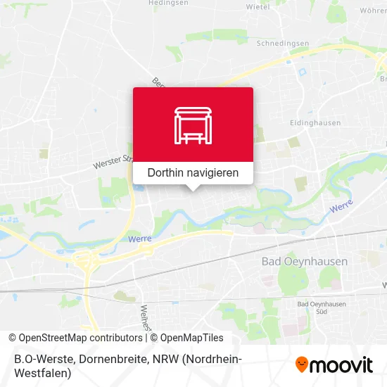 B.O-Werste, Dornenbreite Karte