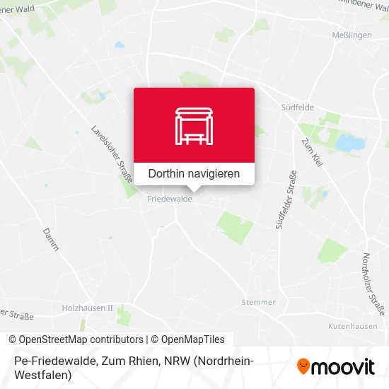 Pe-Friedewalde, Zum Rhien Karte