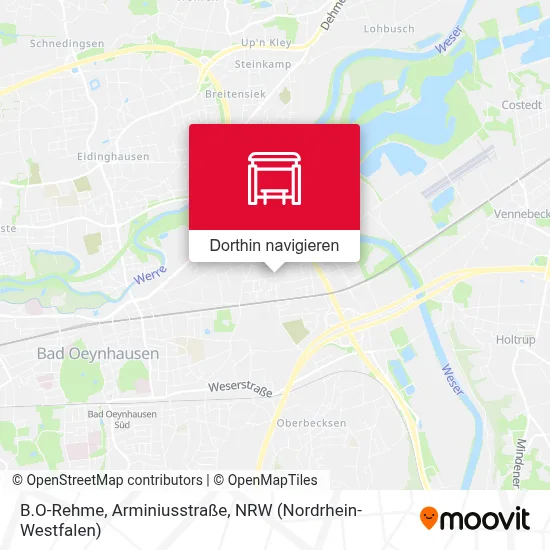 B.O-Rehme, Arminiusstraße Karte