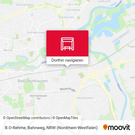 B.O-Rehme, Bahnweg Karte