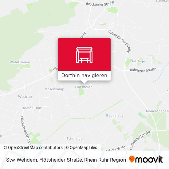 Stw-Wehdem, Flötsheider Straße Karte