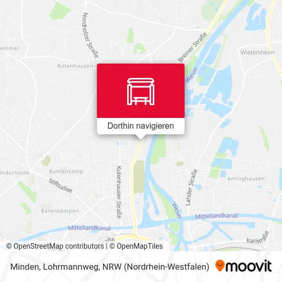 Minden, Lohrmannweg Karte