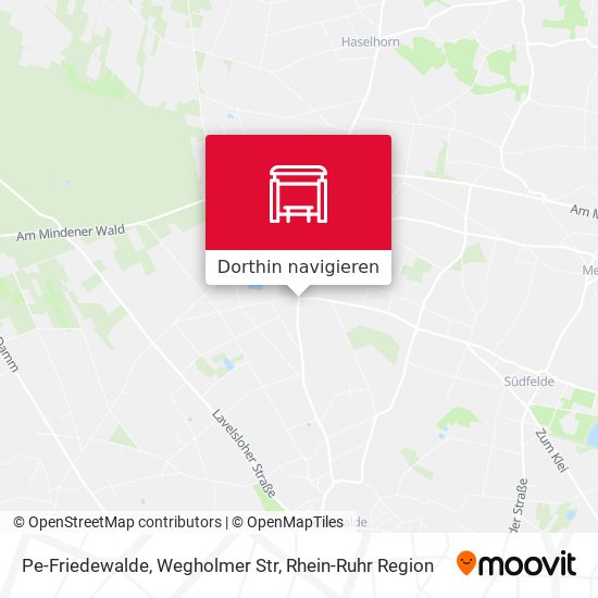 Pe-Friedewalde, Wegholmer Str Karte