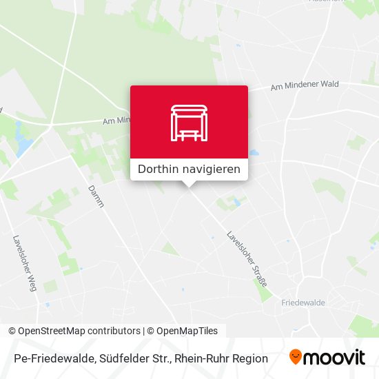 Pe-Friedewalde, Südfelder Str. Karte