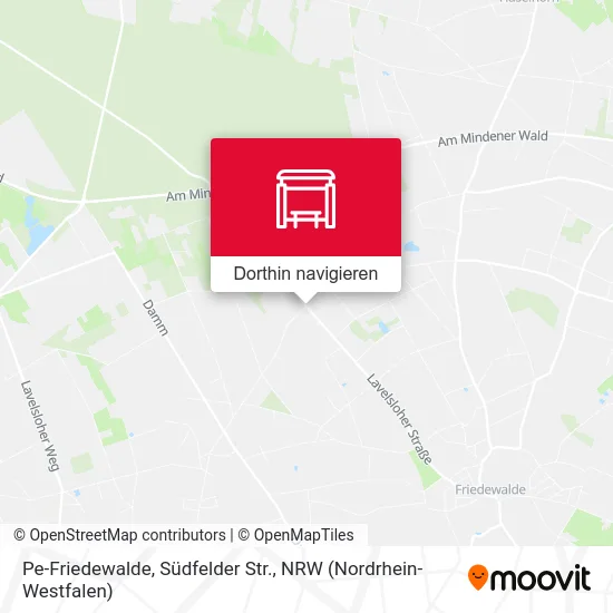 Pe-Friedewalde, Südfelder Str. Karte