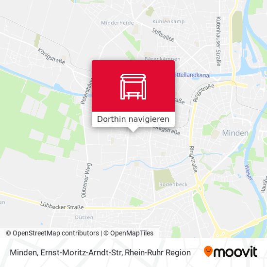 Minden, Ernst-Moritz-Arndt-Str Karte