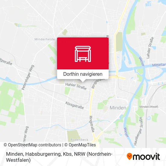 Minden, Habsburgerring, Kbs Karte