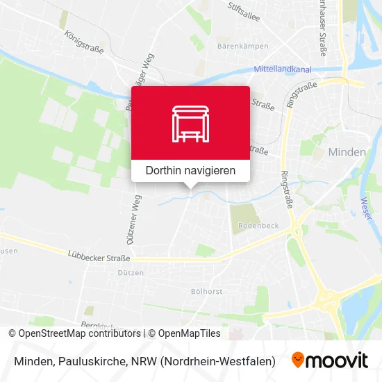 Minden, Pauluskirche Karte