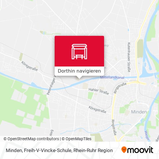 Minden, Freih-V-Vincke-Schule Karte