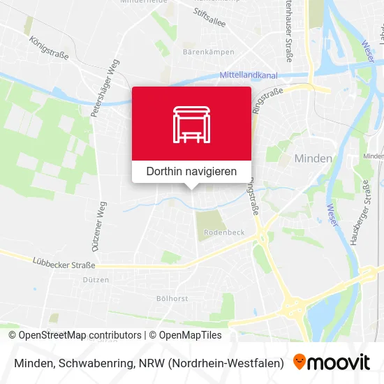 Minden, Schwabenring Karte