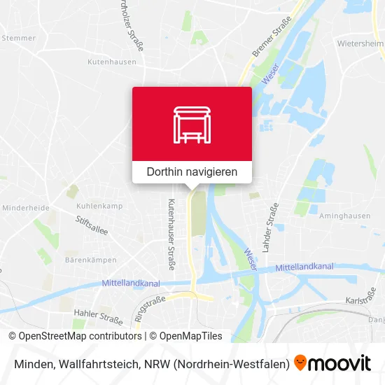Minden, Wallfahrtsteich Karte