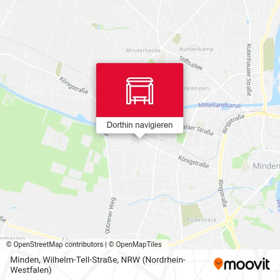 Minden, Wilhelm-Tell-Straße Karte