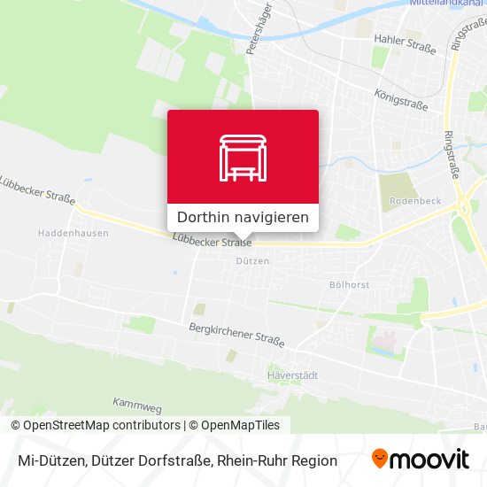 Mi-Dützen, Dützer Dorfstraße Karte