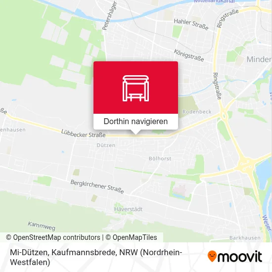 Mi-Dützen, Kaufmannsbrede Karte