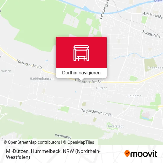 Mi-Dützen, Hummelbeck Karte