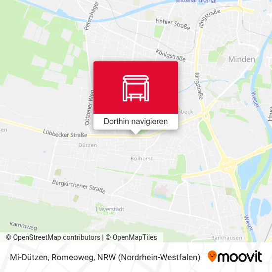 Mi-Dützen, Romeoweg Karte