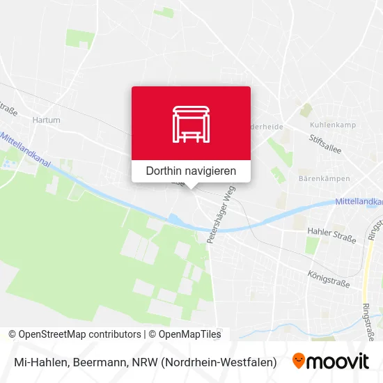 Mi-Hahlen, Beermann Karte