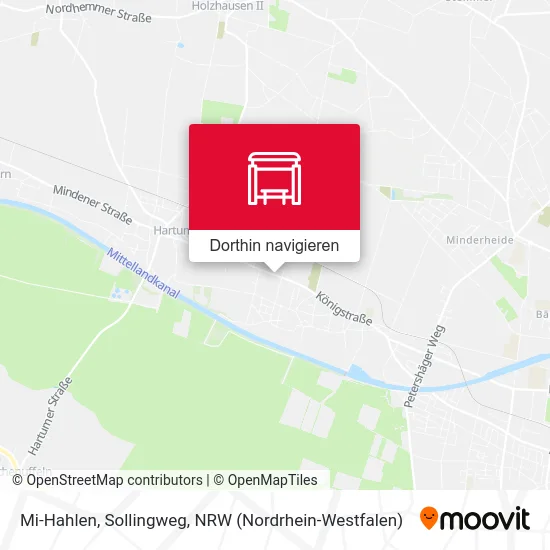 Mi-Hahlen, Sollingweg Karte