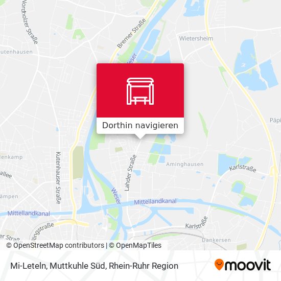 Mi-Leteln, Muttkuhle Süd Karte