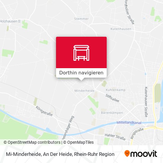 Mi-Minderheide, An Der Heide Karte