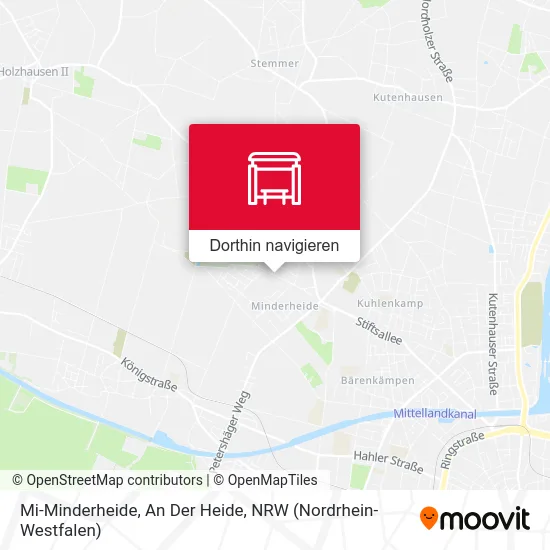 Mi-Minderheide, An Der Heide Karte