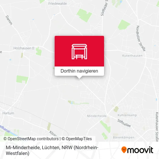 Mi-Minderheide, Lüchten Karte